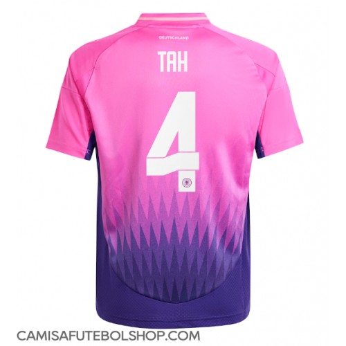 Camisa de time de futebol Alemanha Jonathan Tah #4 Replicas 2º Equipamento Europeu 2024 Manga Curta